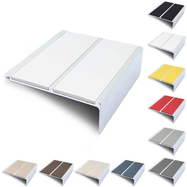 91mm x 32mm Non Slip PVC Insert Stair Nosing Edging Trim