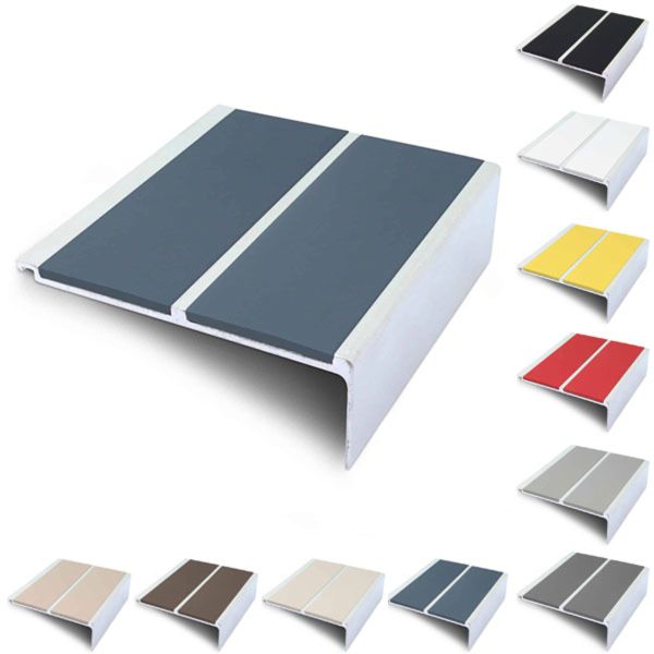 91mm x 32mm Non Slip PVC Insert Stair Nosing Edging Trim