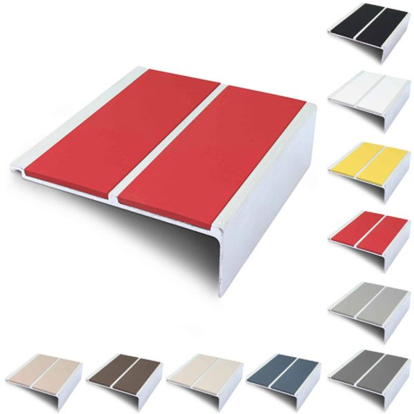 91mm x 32mm Non Slip PVC Insert Stair Nosing Edging Trim
