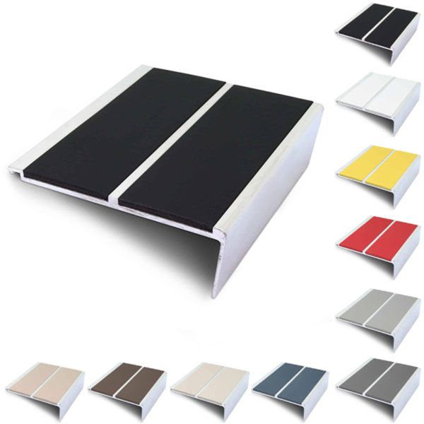 91mm x 32mm Non Slip PVC Insert Stair Nosing Edging Trim