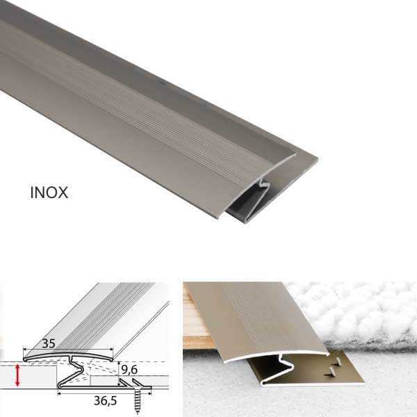 Aluminium Anodised Z Profiles Trim For Joining Carpet to Wood