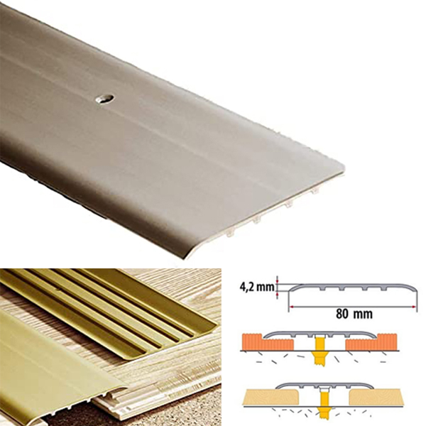 Anodised Aluminium Door Bars Threshold Floor Trim Carpet Cover