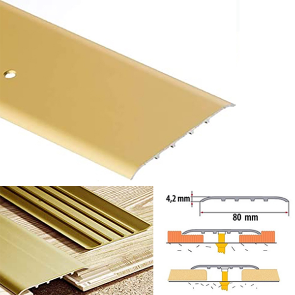 Anodised Aluminium Door Bars Threshold Floor Trim Carpet Cover