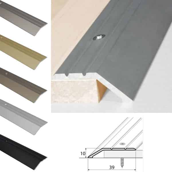 Aluminium Door Floor Ramp Carpet Thresholds Trims For Vinyl or Tiled Floors