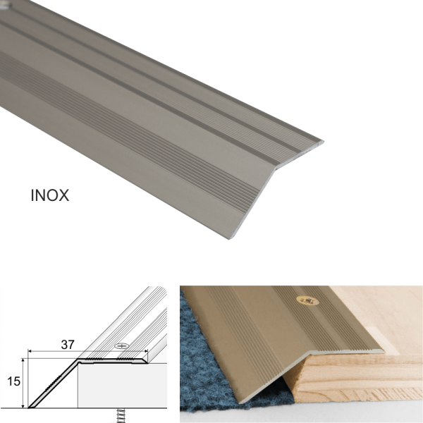 Aluminium Door Floor Ramp Carpet Thresholds Trims For Vinyl or Tiled Floors