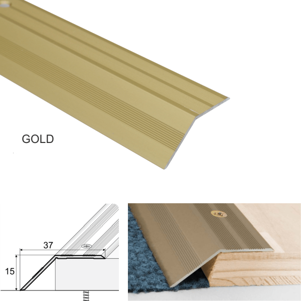 Aluminium Door Floor Ramp Carpet Thresholds Trims For Vinyl or Tiled Floors