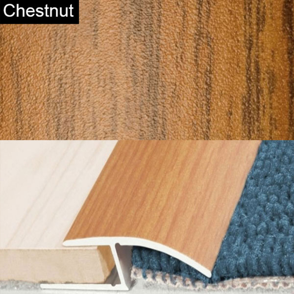 Aluminium Door Threshold Wood Effect Profile Strip