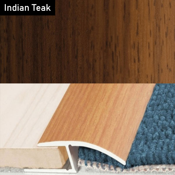 Aluminium Door Threshold Wood Effect Profile Strip