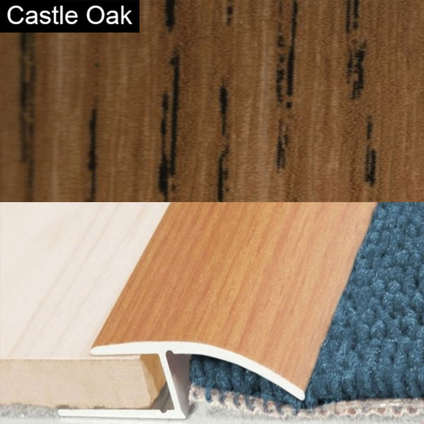 Aluminium Door Threshold Wood Effect Profile Strip