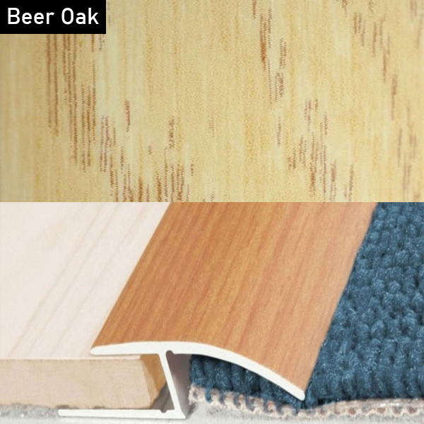 Aluminium Door Threshold Wood Effect Profile Strip