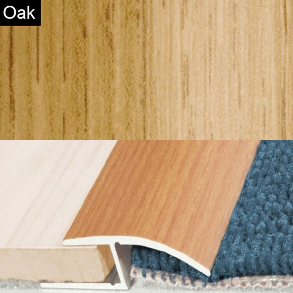 Aluminium Door Threshold Wood Effect Profile Strip