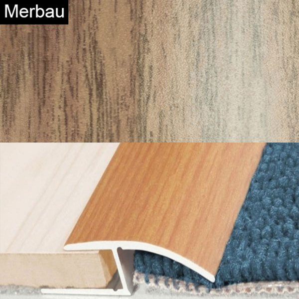 Aluminium Door Threshold Wood Effect Profile Strip
