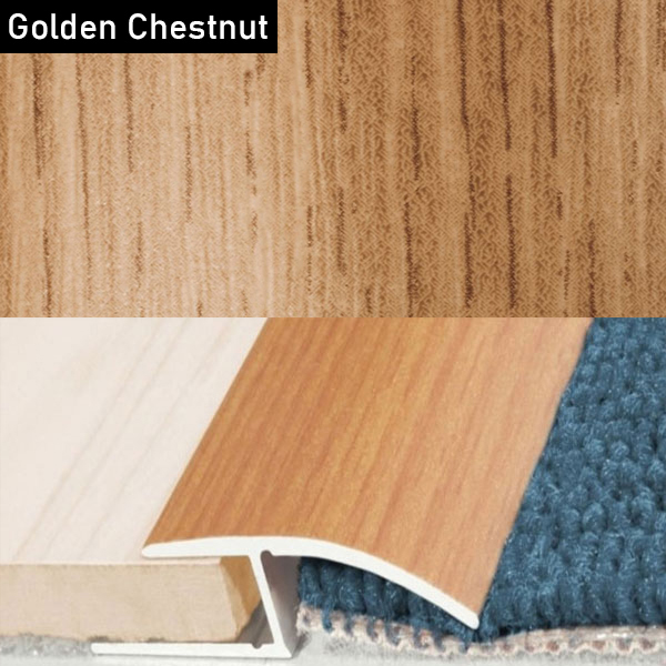 Aluminium Door Threshold Wood Effect Profile Strip