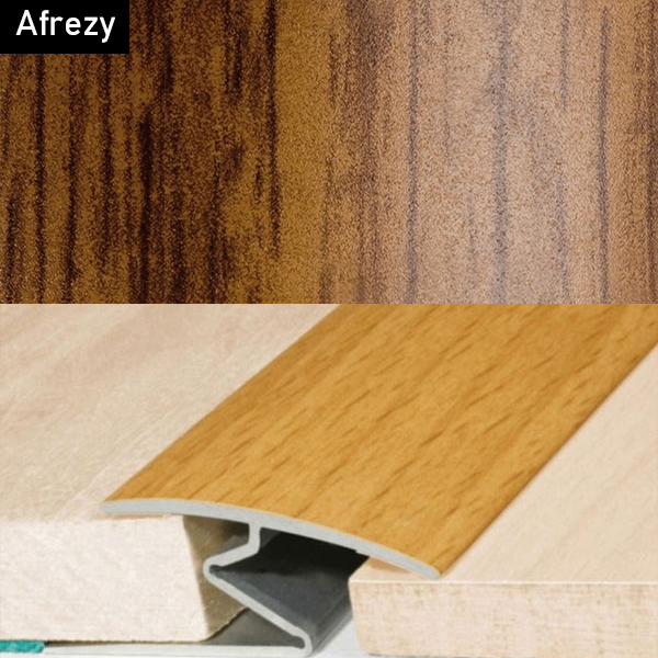 Aluminium Door Threshold Z Strip with Wood Effect for All Floor Types