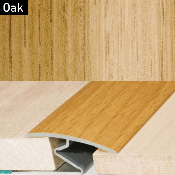 Aluminium Door Threshold Z Strip with Wood Effect for All Floor Types