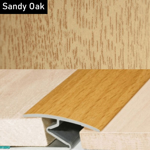 Aluminium Door Threshold Z Strip with Wood Effect for All Floor Types