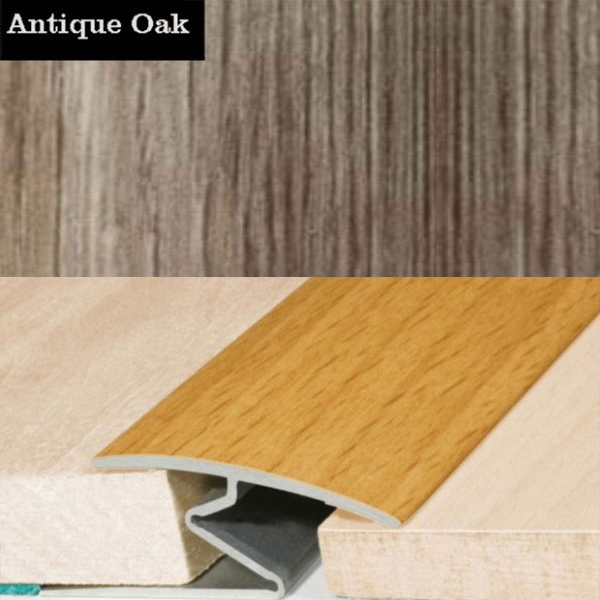 Aluminium Door Threshold Z Strip with Wood Effect for All Floor Types