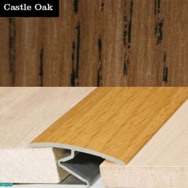 Aluminium Door Threshold Z Strip with Wood Effect for All Floor Types