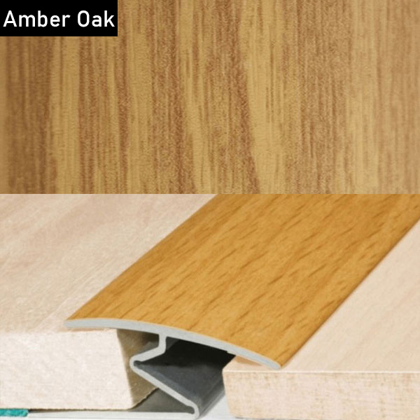 Aluminium Door Threshold Z Strip with Wood Effect for All Floor Types
