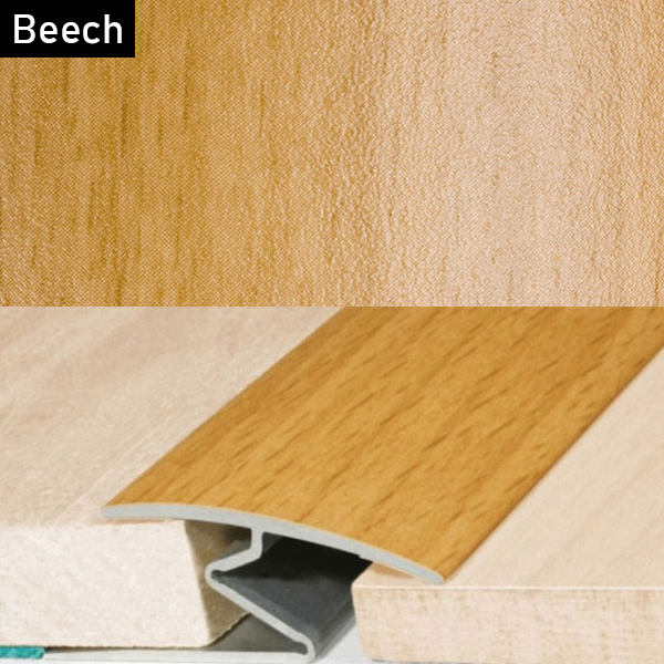 Aluminium Door Threshold Z Strip with Wood Effect for All Floor Types