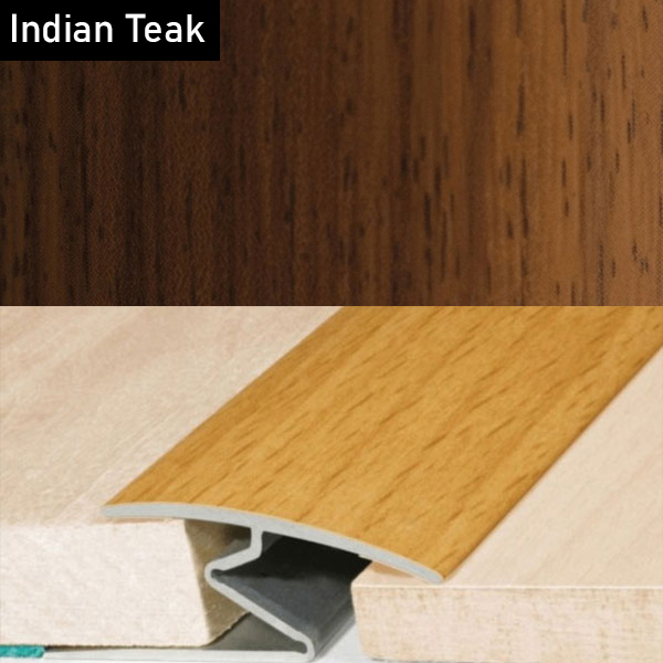 Aluminium Door Threshold Z Strip with Wood Effect for All Floor Types