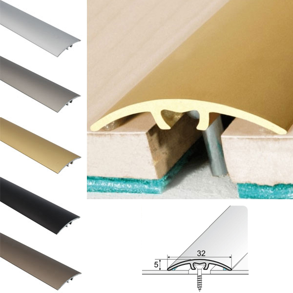 Aluminium Door Thresholds for Carpet, Vinyl or Tiled Floor