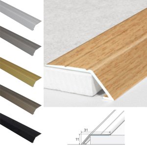 Self Adhesive Aluminium Door Thresholds Ramp For Connecting Wooden & Vinyl Floors