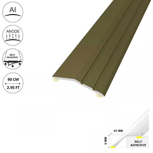 Anodised Aluminium Door Trim Threshold Ramp For Laminate Floors 