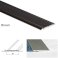 Aluminium Screw fix Flat Door Threshold For Wooden & Carpet Vinyl Flooring