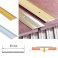 Aluminium Transition Profile Grooved Floor Trim For Joined Carpets 