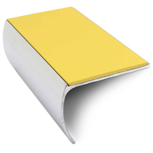 Non Slip Aluminium Pvc Insert Commercial Stair Bullnose Edge Trim