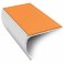 Non Slip Aluminium Pvc Insert Commercial Stair Bullnose Edge Trim