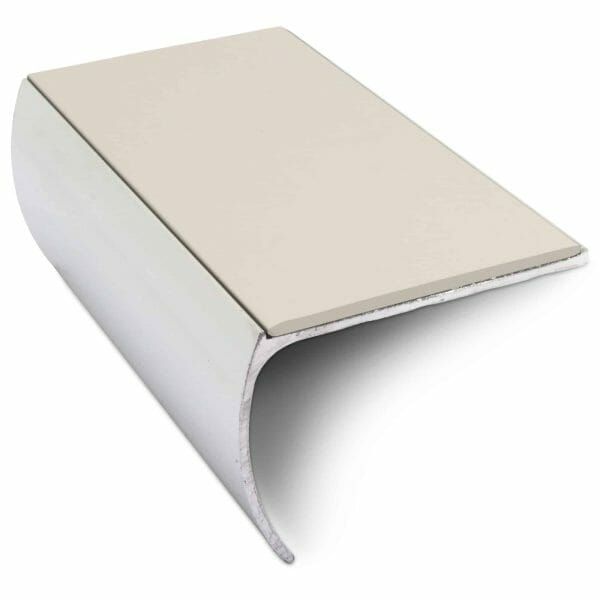 Non Slip Aluminium Pvc Insert Commercial Stair Bullnose Edge Trim