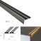 Non Slip Aluminium Rubber Inserts Stair Nosing Edge Trim