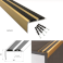 Non Slip Aluminium Rubber Inserts Stair Nosing Edge Trim