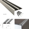 Non Slip Aluminium Rubber Inserts Stair Nosing Edge Trim