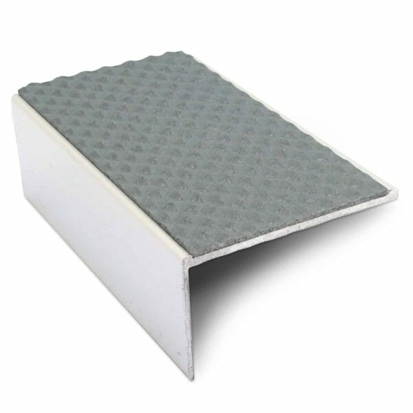 Aluminium PVC Insert Non Slip Stair Nosing Edge Trim 