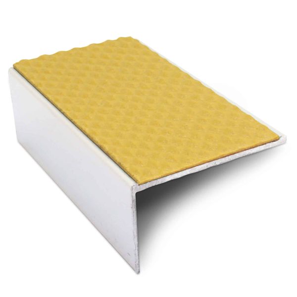 Aluminium PVC Insert Non Slip Stair Nosing Edge Trim 