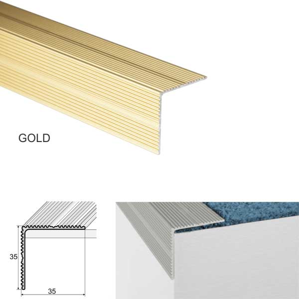 Aluminium Self Adhesive Stair Nosing for Edge Protection
