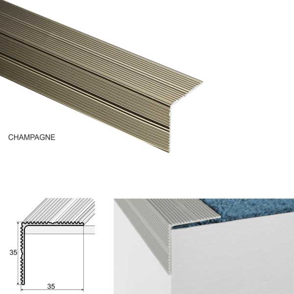 Aluminium Self Adhesive Stair Nosing for Edge Protection