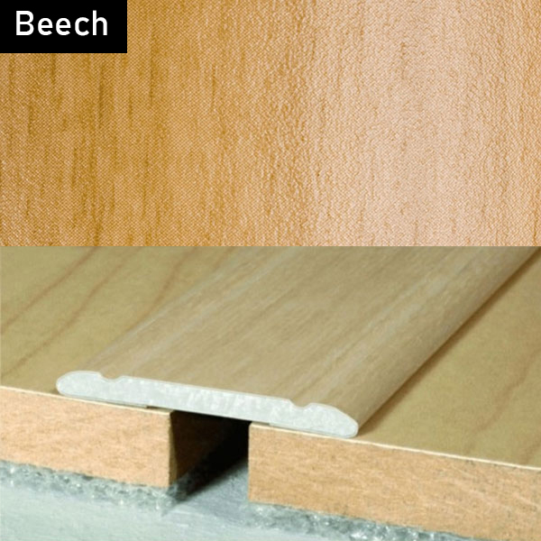 Aluminium Self-Adhesive Wood Effect Door Threshold Floor Trim