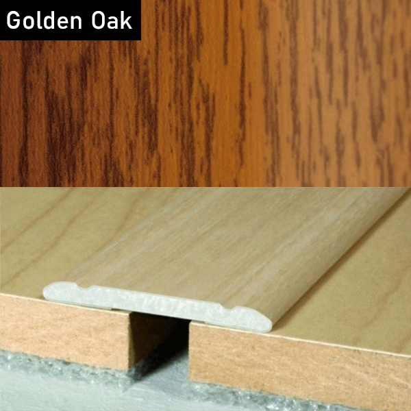 Aluminium Self-Adhesive Wood Effect Door Threshold Floor Trim