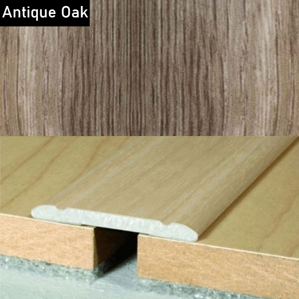 Aluminium Self-Adhesive Wood Effect Door Threshold Floor Trim