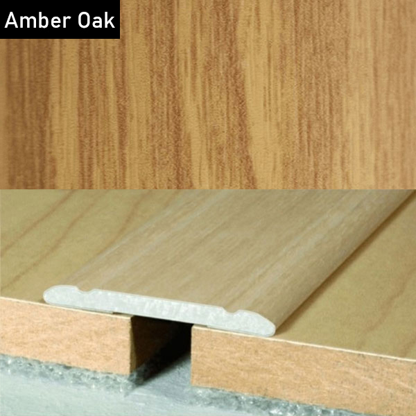 Aluminium Self-Adhesive Wood Effect Door Threshold Floor Trim