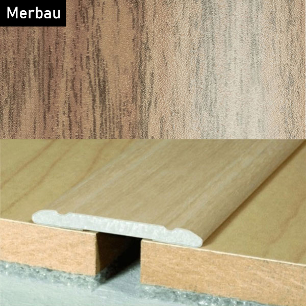 Aluminium Self-Adhesive Wood Effect Door Threshold Floor Trim