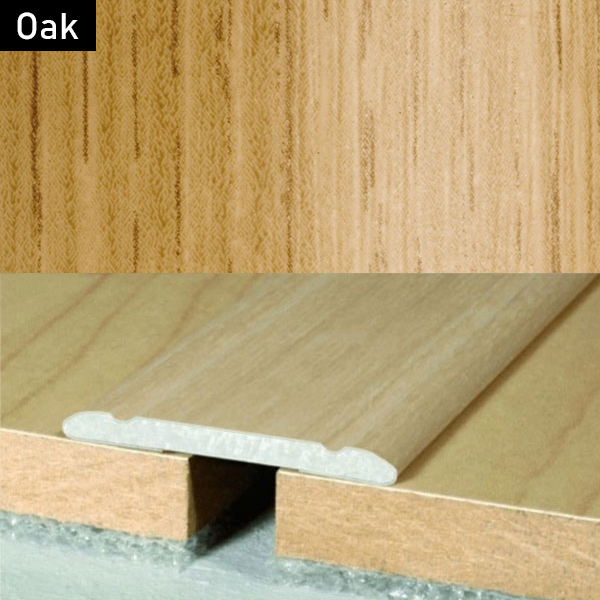 Aluminium Self-Adhesive Wood Effect Door Threshold Floor Trim