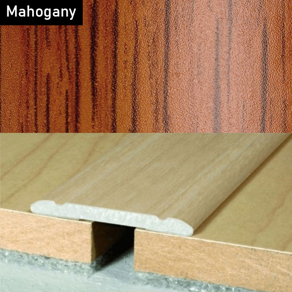 Aluminium Self-Adhesive Wood Effect Door Threshold Floor Trim