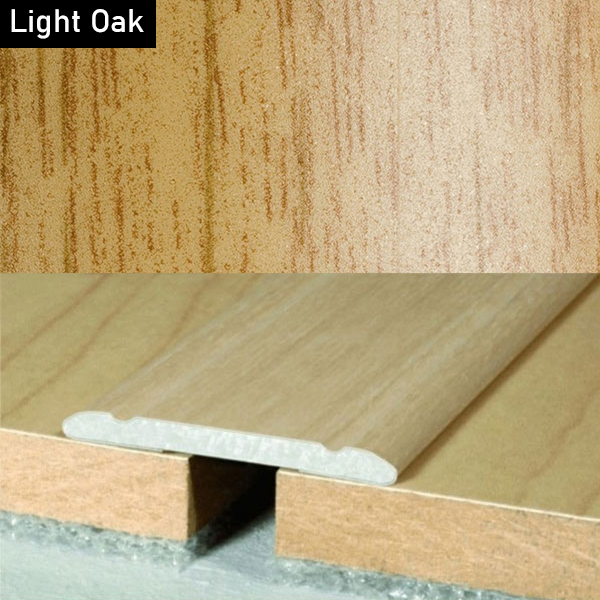 Aluminium Self-Adhesive Wood Effect Door Threshold Floor Trim