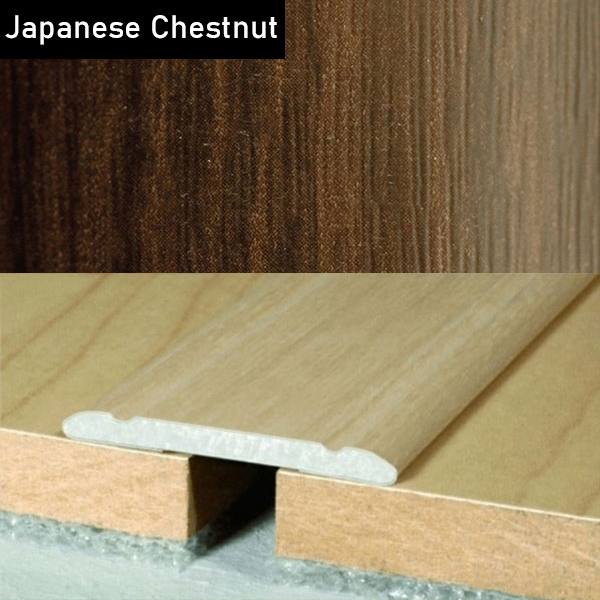 Aluminium Self-Adhesive Wood Effect Door Threshold Floor Trim