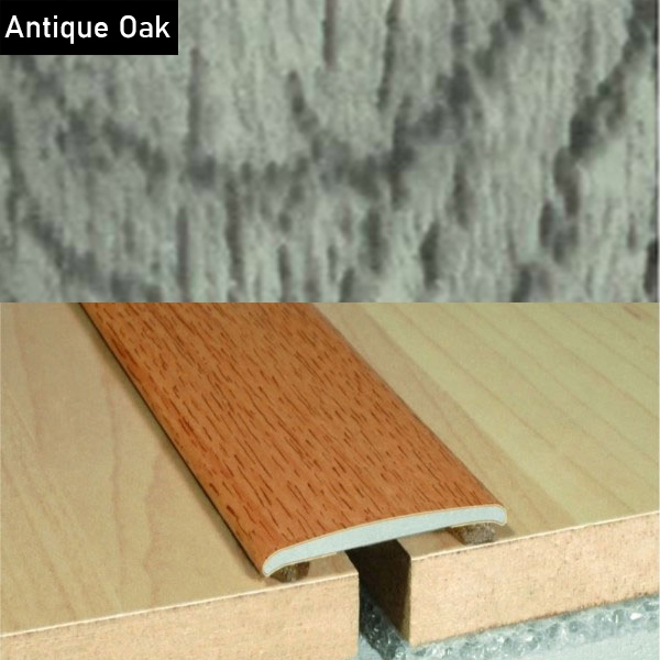 Aluminium Self-Adhesive Wood Effect Flat Door Threshold Strip